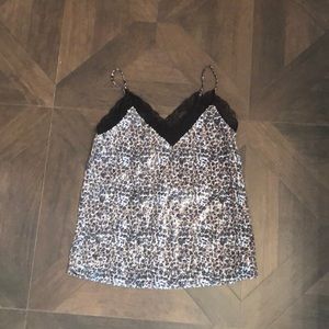 never worn Olivia Rubin  leopard sequin cami